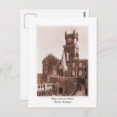 Vintages Foto des Nationalpalastes Postkarte (Vorne/Hinten)