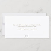 Vintages Foto des Weihnachtsmanns Feiertagskarte (Rückseite)