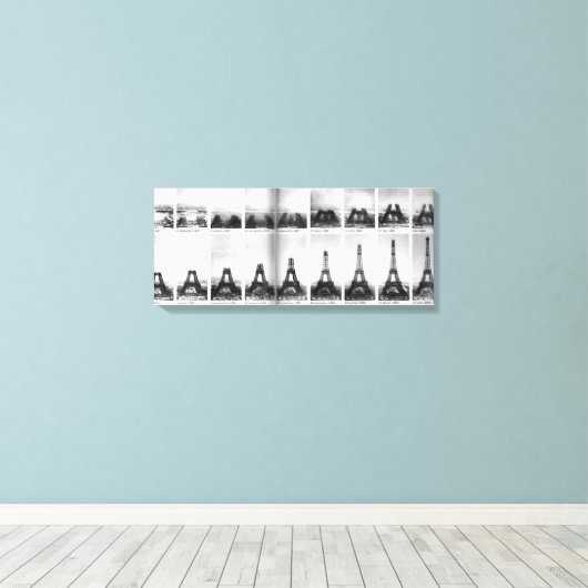 Vintages Foto Eiffelturm Leinwanddruck (Insitu (Holzboden))