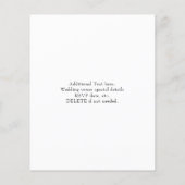 Vintages Foto Einladung Flyer (Hinten)