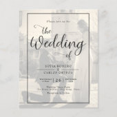 Vintages Foto Einladung Flyer (Vorne)