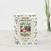 Vintages Foto Foliage Grüne Weihnachten (Vorderseite)