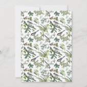 Vintages Foto Foliage Grüne Weihnachten (Rückseite)