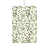 Vintages Foto Foliage Grüne Weihnachten Autolufterfrischer (Rückseite)