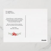 Vintages Foto Folien Feiertagspostkarte (Rückseite)