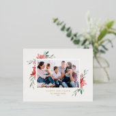 Vintages Foto Folien Feiertagspostkarte (Stehend vorne)