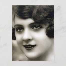 Vintages Foto "French Girl" Postkarte