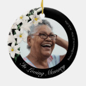 Vintages Foto für Blume Keramik Ornament (Hinten)