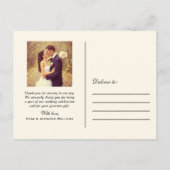 Vintages Foto für Elfenbeinskripte Postkarte (Rückseite)