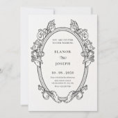 Vintages Foto für Hochzeitsfeiern Einladung (Vorderseite)