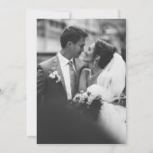 Vintages Foto für Hochzeitsfeiern Einladung (Rückseite)