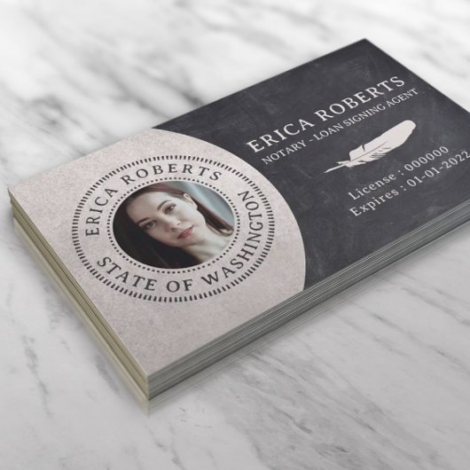 Vintages Foto für Notar-Agent Visitenkarte