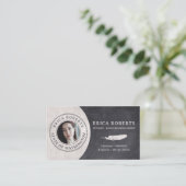 Vintages Foto für Notar-Agent Visitenkarte (Stehend Vorderseite)