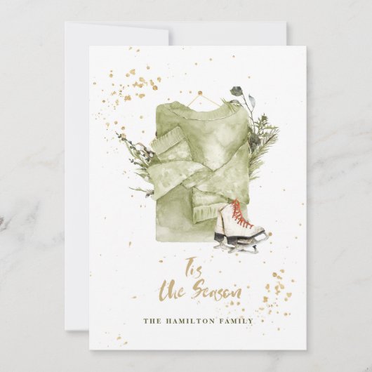 Vintages Foto für Weihnachten (Vorderseite)