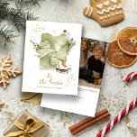 Vintages Foto für Weihnachten<br><div class="desc">Die Weihnachtskarten aus unserer modernen Weihnachtskollektion Vintage oben werden mit diesen Vintagen Weihnachtskarten ein wenig heller. Diese Karte hat ein goldenes Schneeüberlagern.</div>