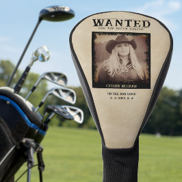 Vintages Foto Gewollt Poster Funny Golf Headcover