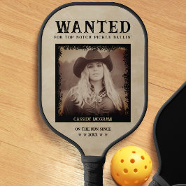 Vintages Foto Gewollt Poster Funny Pickleball Schläger