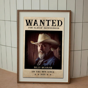 Vintages Foto Gewollt Poster Funny Vatertag