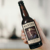 Vintages Foto Gewollt Poster Funny Vatertag Bierflaschenetikett