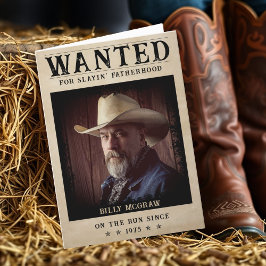 Vintages Foto Gewollt Poster Funny Vatertag Dankeskarte