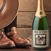 Vintages Foto Gewollt Poster-Hochzeit Schaumweinetikett