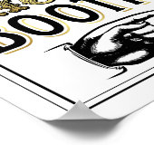 Vintages FOTO "Gold STEP RICHTIG" BEIDE Beschriftu Poster (Ecke)