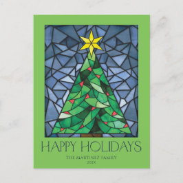 Vintages Foto Happy Holidays Star Feiertagspostkarte