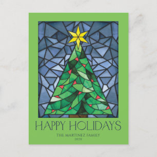 Vintages Foto Happy Holidays Star Feiertagspostkarte