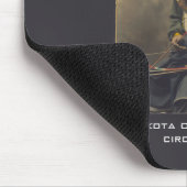 Vintages Foto Indianerpräsident Lakota Mousepad (Ecke)