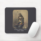 Vintages Foto Indianerpräsident Lakota Mousepad (Mit Mouse)