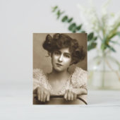 Vintages Foto Ladys Post Cards Postkarte (Stehend Vorderseite)