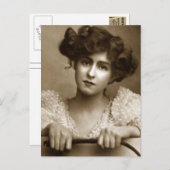 Vintages Foto Ladys Post Cards Postkarte (Vorne/Hinten)