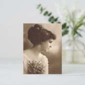 Vintages Foto Ladys Post Cards Postkarte (Stehend Vorderseite)
