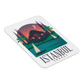 Vintages Foto Magnet Istanbul Türkei Skyline (Rechte Seite)