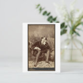 Vintages Foto Oscar Wilde Postard Postkarte (Stehend Vorderseite)