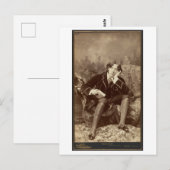 Vintages Foto Oscar Wilde Postard Postkarte (Vorne/Hinten)