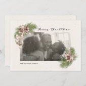 Vintages Foto-Overlay Feiertagskarte (Vorne/Hinten)