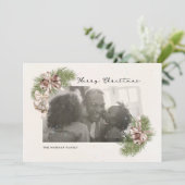 Vintages Foto-Overlay Feiertagskarte (Stehend Vorderseite)