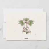 Vintages Foto-Overlay Feiertagskarte (Rückseite)