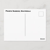 Vintages Foto Peurto Barrios Postkarte (Rückseite)