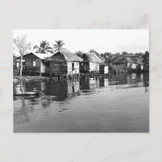 Vintages Foto Peurto Barrios Postkarte (Vorderseite)