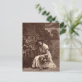 Vintages Foto Postkarte (Stehend Vorderseite)