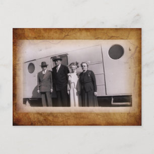 Vintages Foto Postkarte