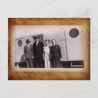 Vintages Foto Postkarte