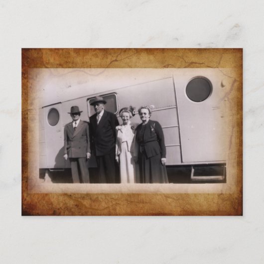 Vintages Foto Postkarte (Vorderseite)