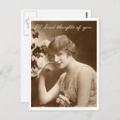 Vintages Foto Postkarte (Vorne/Hinten)