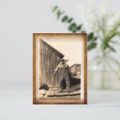 Vintages Foto Postkarte (Stehend Vorderseite)