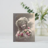 Vintages Foto Postkarte (Stehend Vorderseite)