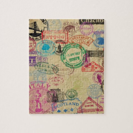 Vintages Foto-Puzzlespiel der Puzzle (Vertikal)