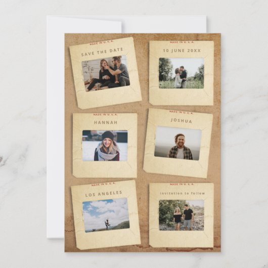 Vintages Foto Save The Date (Vorderseite)